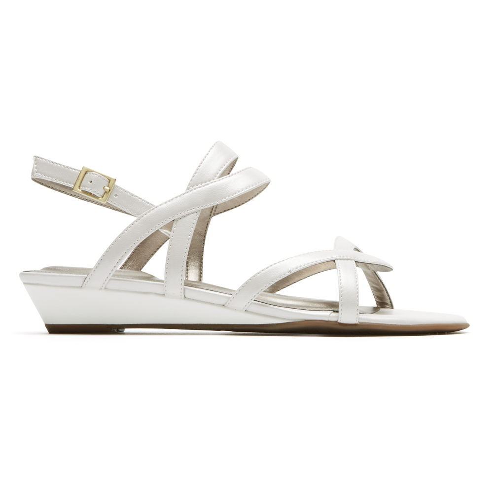 Sandálias Rockport Mulher Branco - Total Motion Zandra Slingback - 10829XJKN